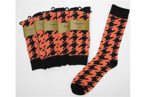 Classic Houndstooth Cotton Socks Men S