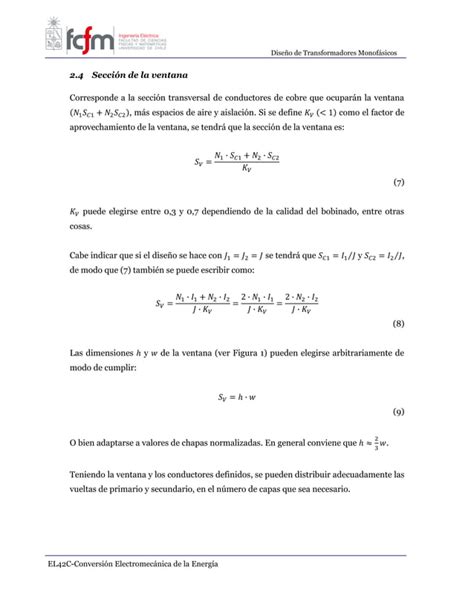 Dise O De Transformadores Monof Sicos PDF