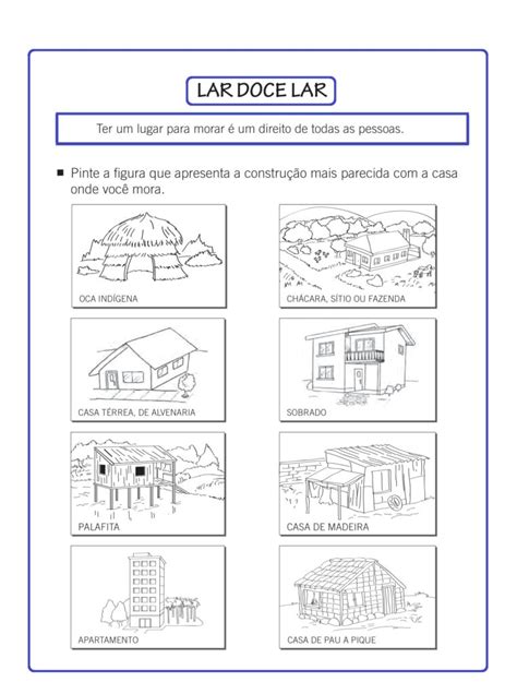 2º ANO Atividades de geografia Ter um lugar para morar é um direito