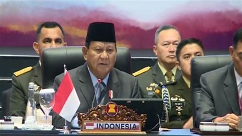 Prabowo Buka Pertemuan Menhan Se Asean Singgung Krisis Kemanusiaan Di Gaza