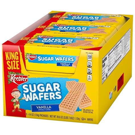 Keebler Vanilla Sugar Wafers 4 4 Oz King Size Bars 9 Count Shop The King