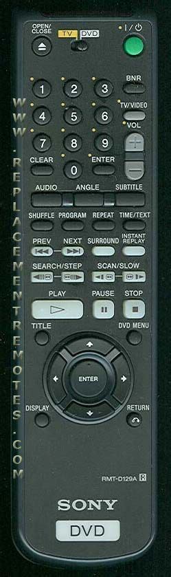 Buy Sony Rmt D A Rmtd A Dvd Player Dvd Remote Control