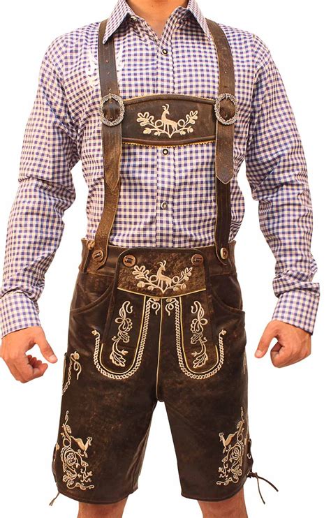 Men Oktoberfest Lederhosen Trachten Short Lederhosen Wild Etsy