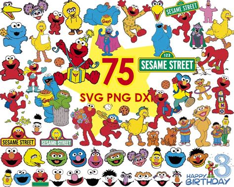 Sesame Street Elmo Svg Big Bird Sesame Street Svg Cookie M Inspire