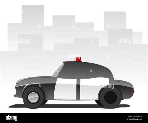 Vector Illustration Of Cartoon Police Car Stock Vector Image And Art Alamy