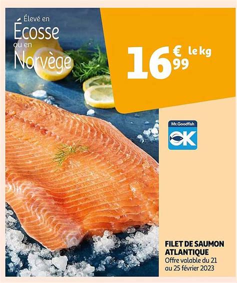 Promo Filet De Saumon Atlantique Chez Auchan Icatalogue Fr