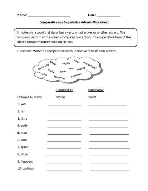 Comparative And Superlative Adjectives Worksheets The Best Porn Website