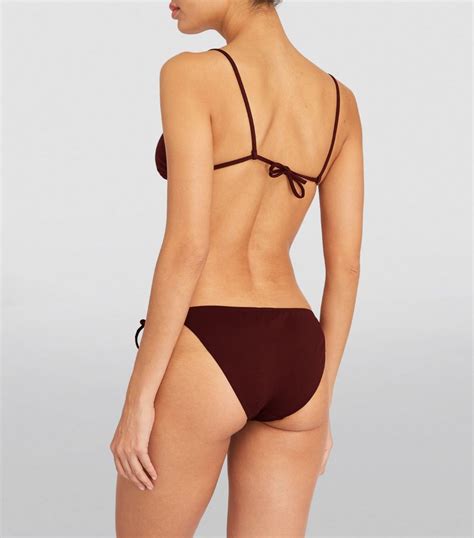 Womens ERES Brown Mouna Triangle Bikini Top Harrods UK