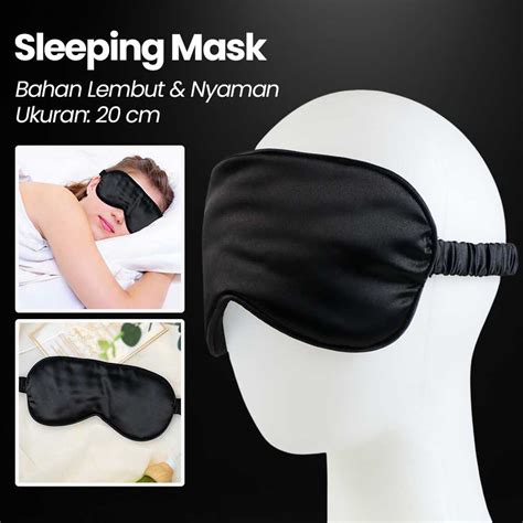 Kacamata Tidur Sleeping Mask Blindfold Eye Patch Penutup Mata 20cm