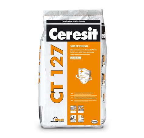 Glet Pentru Interior Pe Baza De Ciment Alb Ceresit CT127 5kg Damira