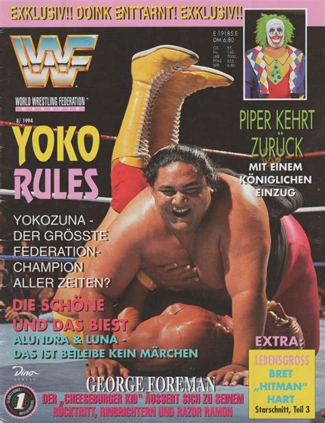 Er Wwf Wrestling Magazin Ausgabe August