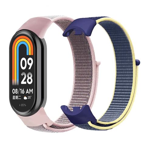 Pulseira Nylon Para Xiaomi Smart Mi Band De Fecho Velcro Para Mi