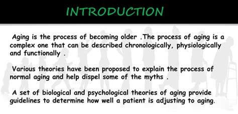 Concept Of Theories Of Aging Ppt Ppt