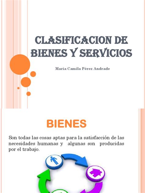 Clasificacion De Bienes Y Servicios