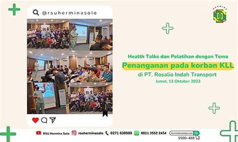 Hermina Hospitals RSU Hermina Solo Health Talks And Training On