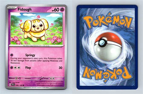 Fidough 98 198 Scarlet Violet Common Pokemon 2023 TCG Card