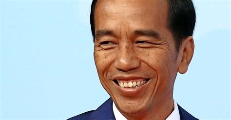 Indonesiens Pr Sident Joko Widodo Vor Zweiter Amtszeit