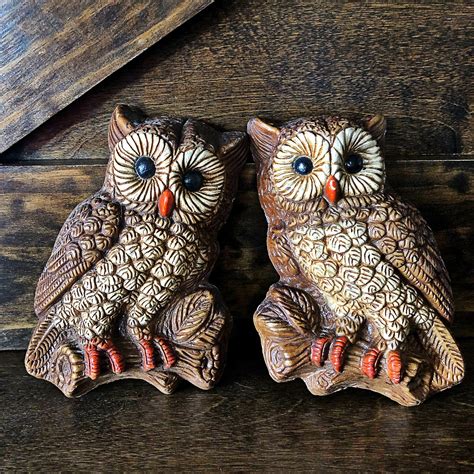 Vintage Owl Decor Wall Hanging S Home Decor Boho Etsy Owl