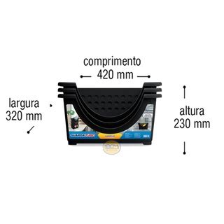 Cesto Organizador Multiuso Pe As Empilh Vel Guarda Tudo Preto