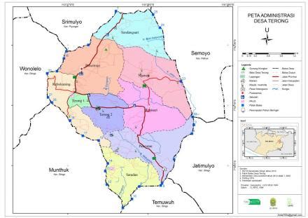 Peta Administrasi Kalurahan Terong Website Kalurahan Terong