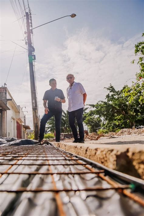 Jo O Pessoa Prefeito Vistoria Andamento Das Obras Do Parque Linear Do