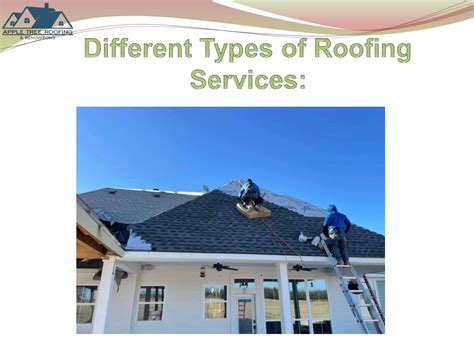 Different Types of Roofing Services by Apple Tree Roofing - Issuu