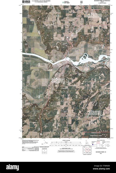 Bonners ferry idaho map Cut Out Stock Images & Pictures - Alamy