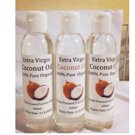 Organic Extra Virgin Coconut Oil 100ml 500ml Lazada Ph