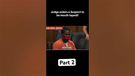 Suspect Mouth Taped 🤬by The Judge Truecrime Fypシ゚viral Crime