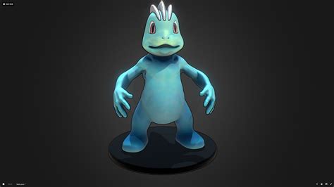 Machop Pokemon Free Vr Ar Low Poly 3d Model Fbx