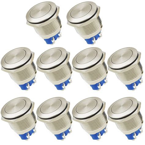 Dafurui Pack Momentary Push Button Switch Mm Waterproof Stainless