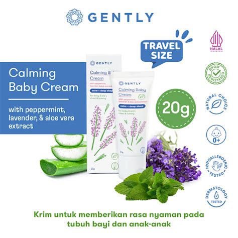 Jual Gently Calming Baby Cream 20g Travel Size Krim Pereda Kolik Dan