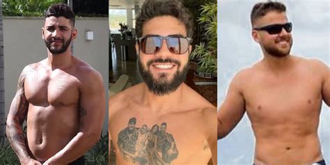 Gusttavo Henrique e Zé Neto desfilam membros de sunga