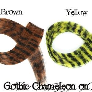 Tiger Stripe Clip In 18 Inch Hair Extension 11 Colours Ready To Ship Etsy