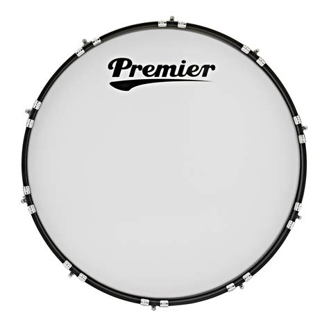 Premier Marching Traditional 26” X 10” Bass Drum Ivory White At Gear4music