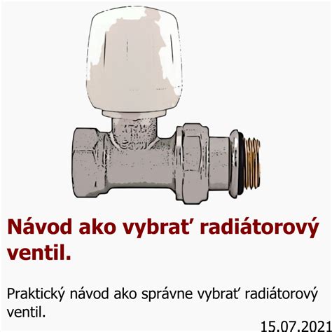 N Vod Ako Vybra Radi Torov Ventil Termoobchod Sk