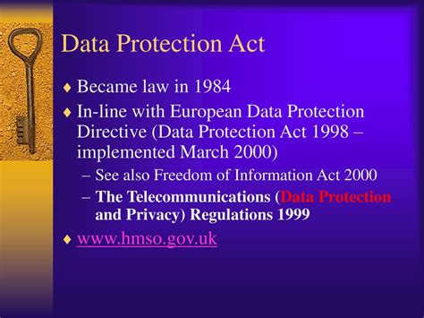 Lesson 3 Protecting Ict Systems Data Protection Act Ppt Download