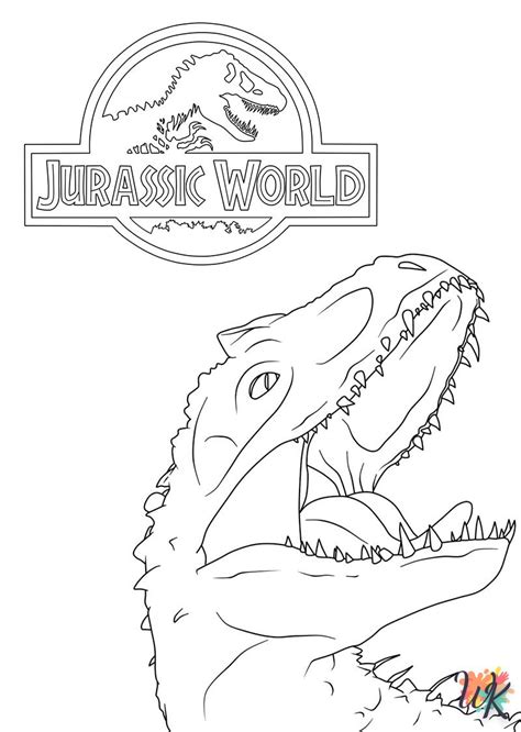 Coloriage Jurassic World Dinosaure à Imprimer Télécharger