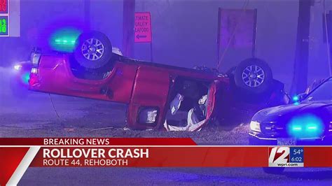 Rollover Crash Shuts Down Road In Rehoboth Youtube