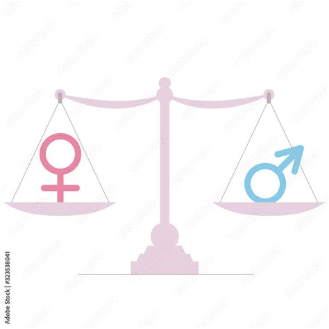 Equality Of Men And Women Male And Female Equality Concept Gender