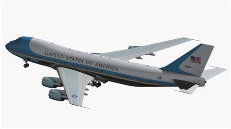 Air Force One Vc25a Modelo 3d 67 Obj Max Fbx Blend Free3d