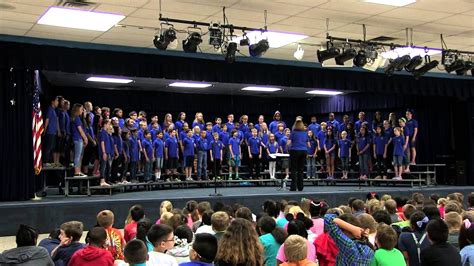 5th Grade Choir Performance Wood Elementary School Youtube