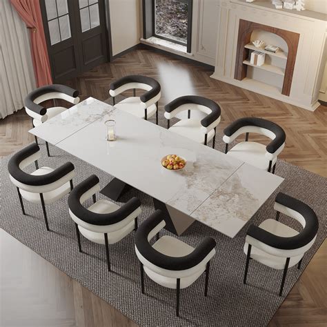 Orren Ellis Doinita Piece Extendable Sintered Stone Dining