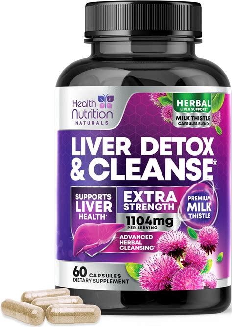 Gentle Liver Cleanse Detox And Repair Formula Herbal Liver Support Supplement Milk Thistle With