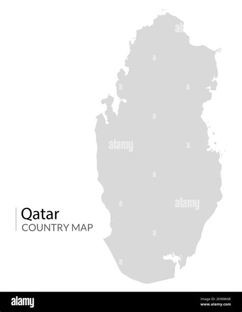 Icono De Mapa Vectorial De Qatar Mapa Mundial Del Pa S De Qatar Imagen