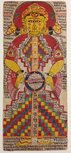 Art In Jain Cosmology Painting Of Loknar Or Lok Purush The Art Blog