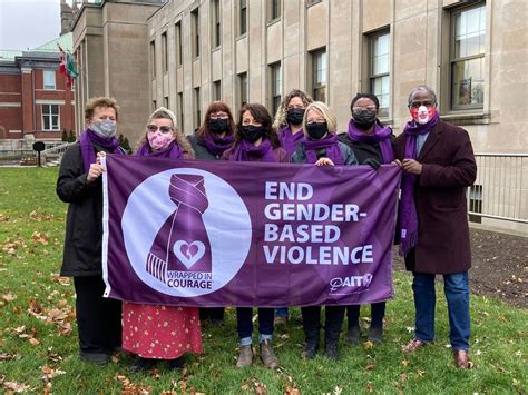 Purple Flag Raised at City Hall to Acknowledge Gender Based Violence in ...