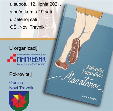 Najava Predstavljanje knjige Maratonac autora Nebojše Lujanovića u