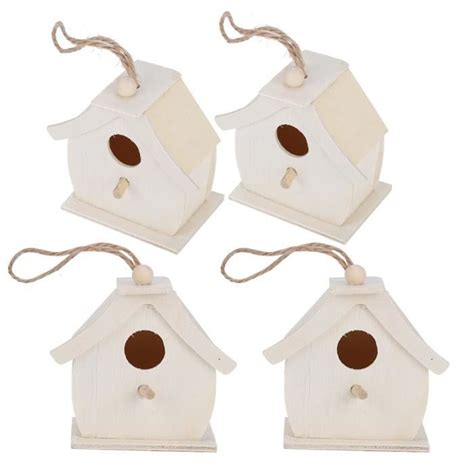 Vgeby Maison D Oiseau En Bois Pcs Mini Maison D Oiseaux En Bois