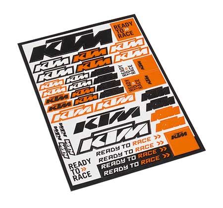 Autocollants Ktm Logo Sticker Sheet Esprit Ktm